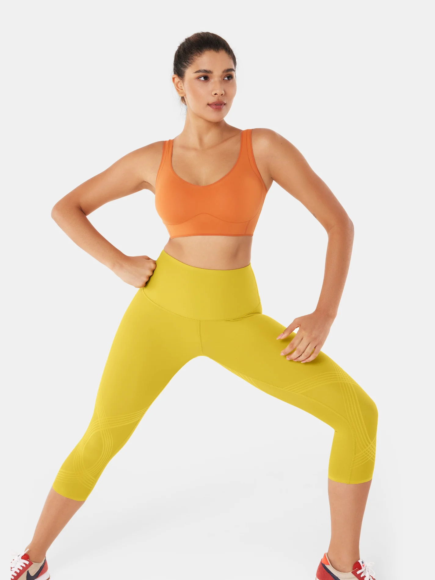 Body Sculpt Capri Leggings (Reversible Wear) - Image 37