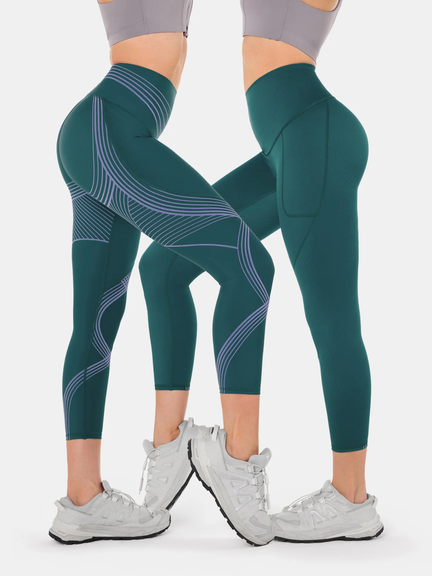 Body Sculpt Side Pocket 7/8 Leggings 2.0 (Reversible Wear) - Image 17