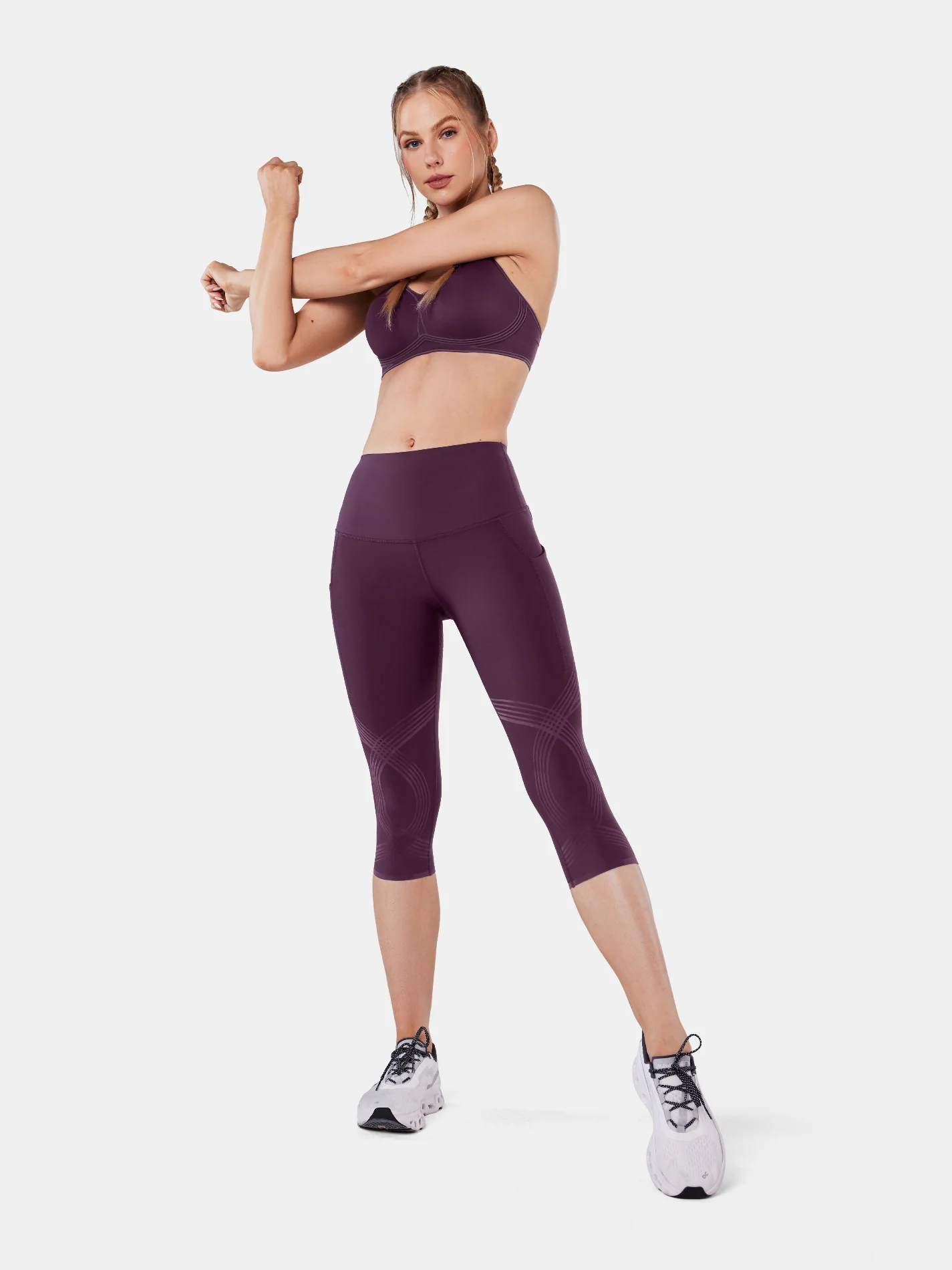 Body Sculpt Side Pocket Capri Leggings - Image 5