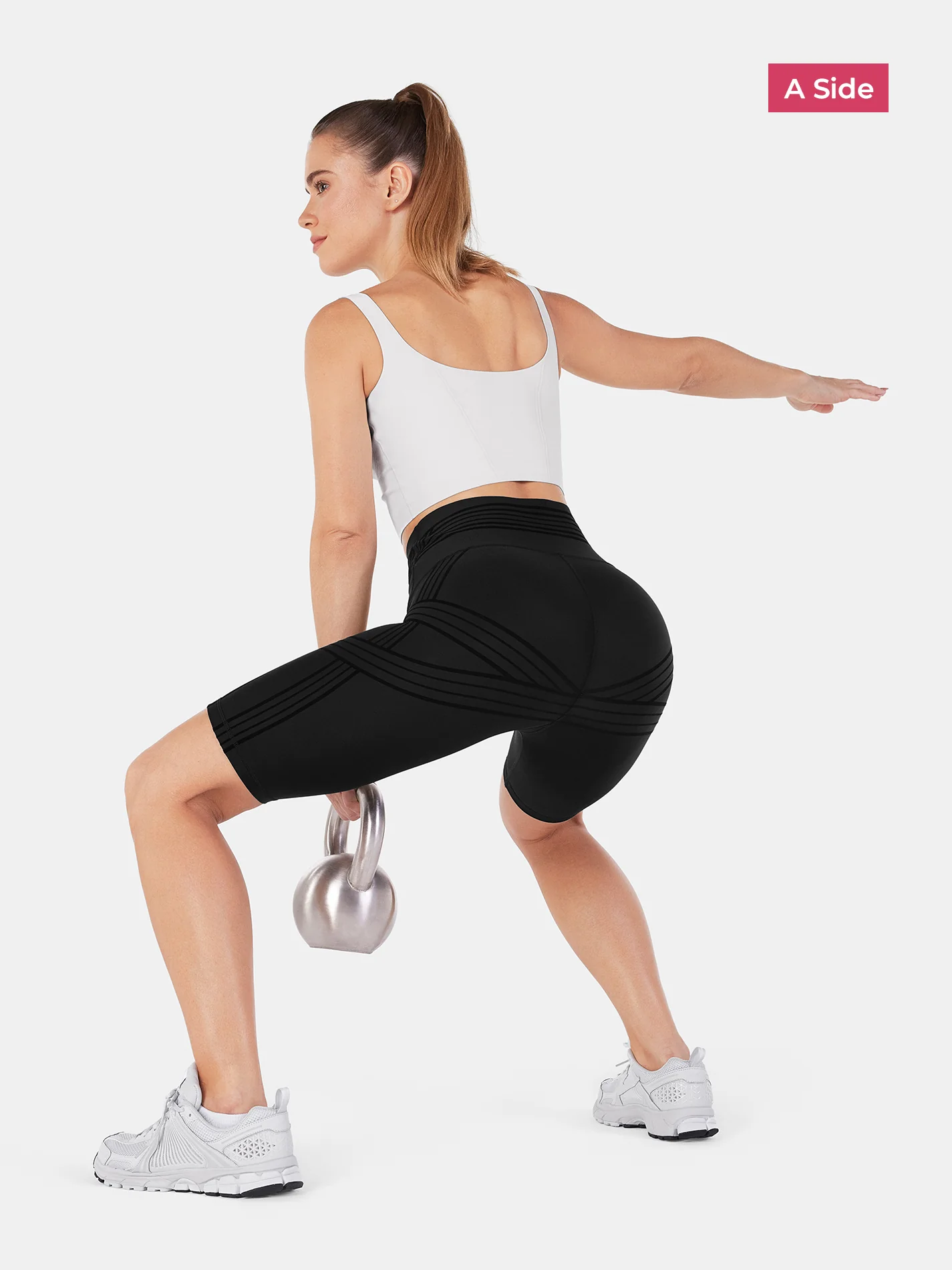 PowerBand Resistance 9" Biker Shorts (Reversible Wear) - Image 5