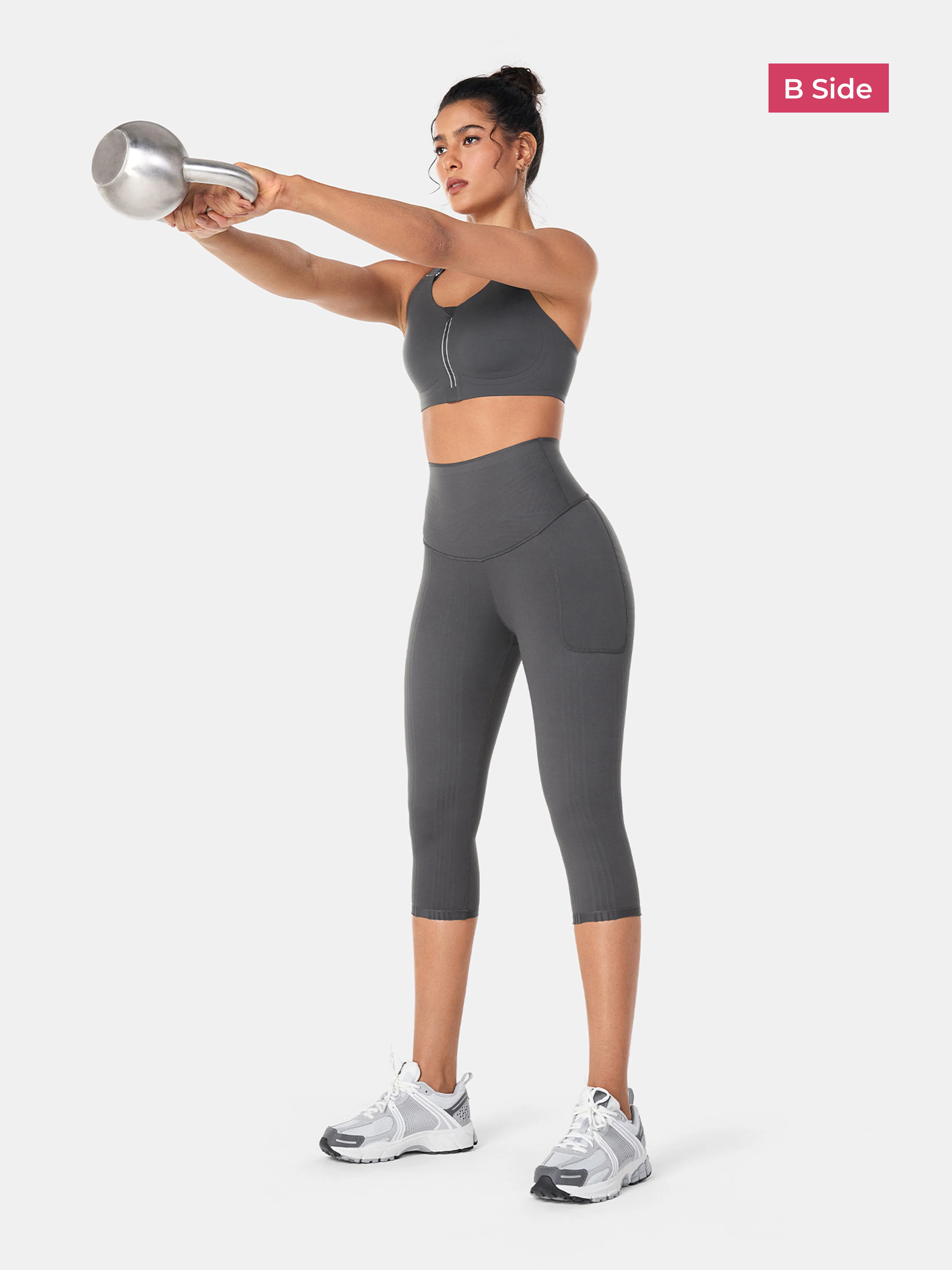 PowerBand Resistance Capri Leggings (Reversible Wear) - Image 13