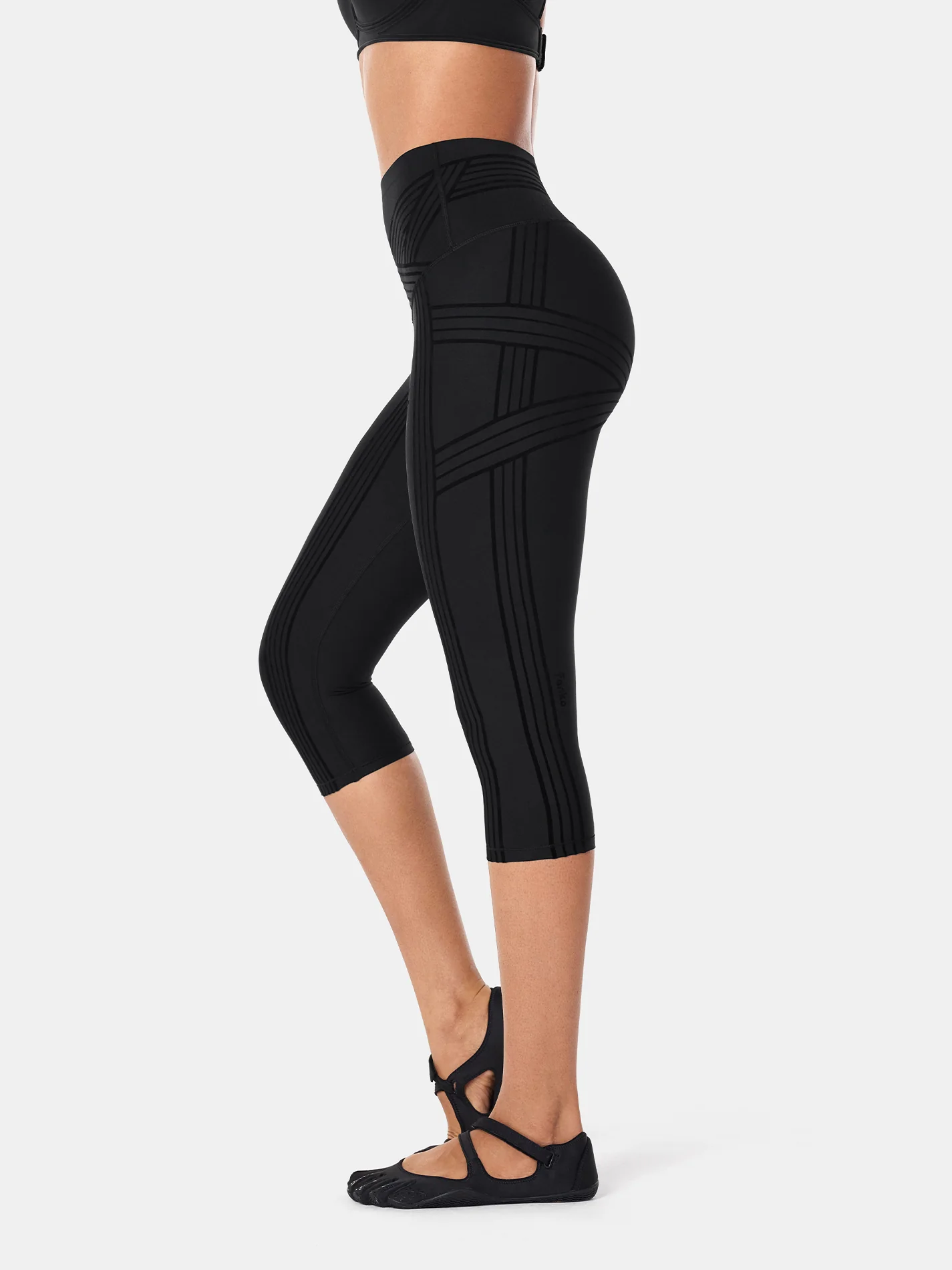 PowerBand Resistance Capri Leggings (Reversible Wear) - Image 4