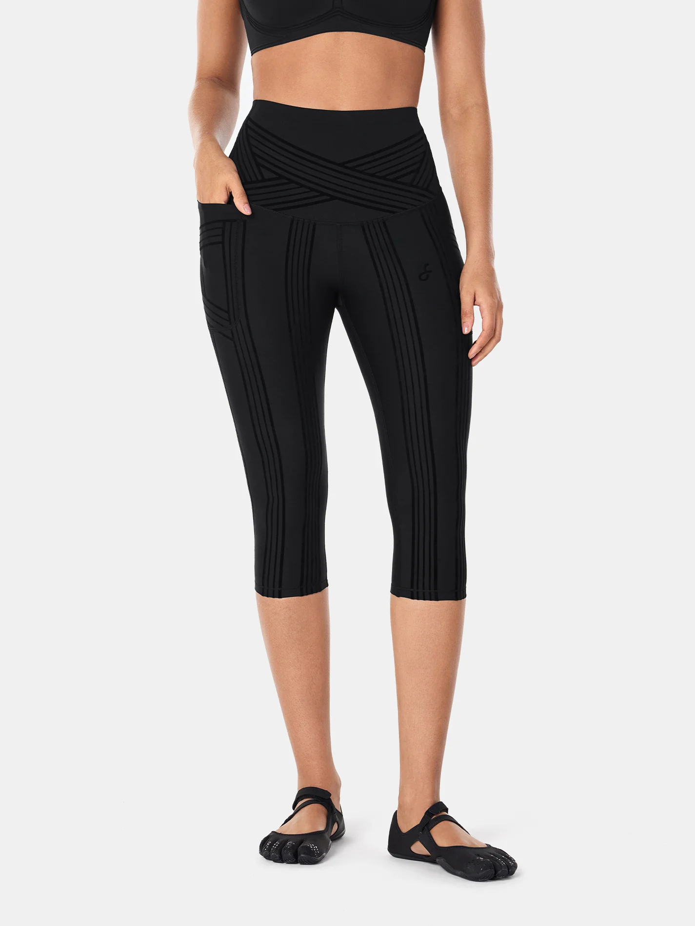 PowerBand Resistance Capri Leggings (Reversible Wear) - Image 9